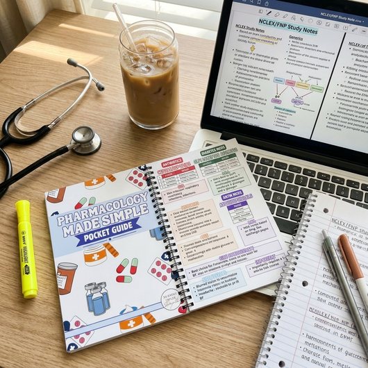 FNP Pharmacology Pocket Guide | NP Pharmacology Study Guide for Nurse Practitioner Students | Quick Clinical Reference